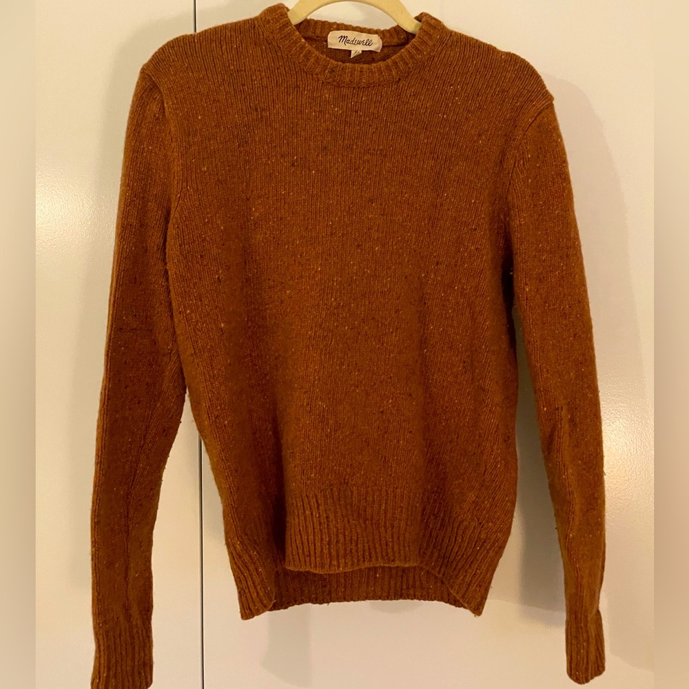 Madewell men’s lambswool blend donegal sweater